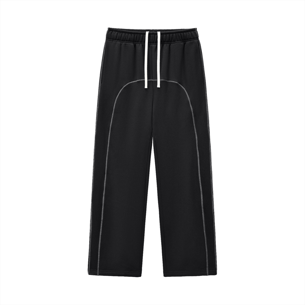 Contrast - Stitched Fleece Sweatpants - Simpleblanks